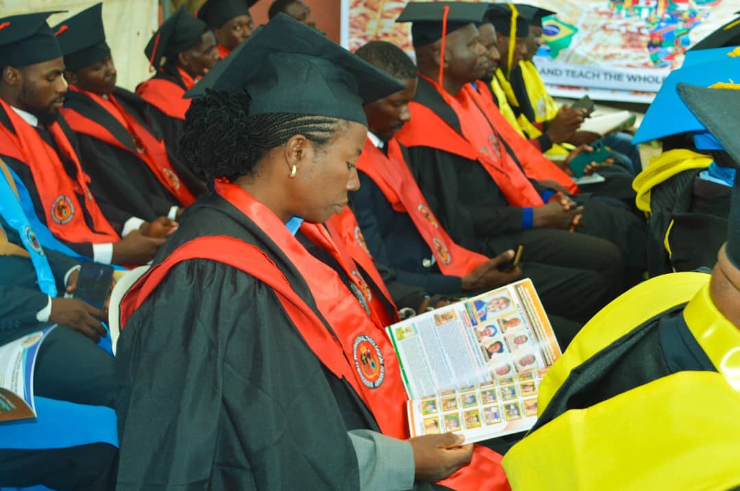 Missionsville graduates at a convocation ceremony